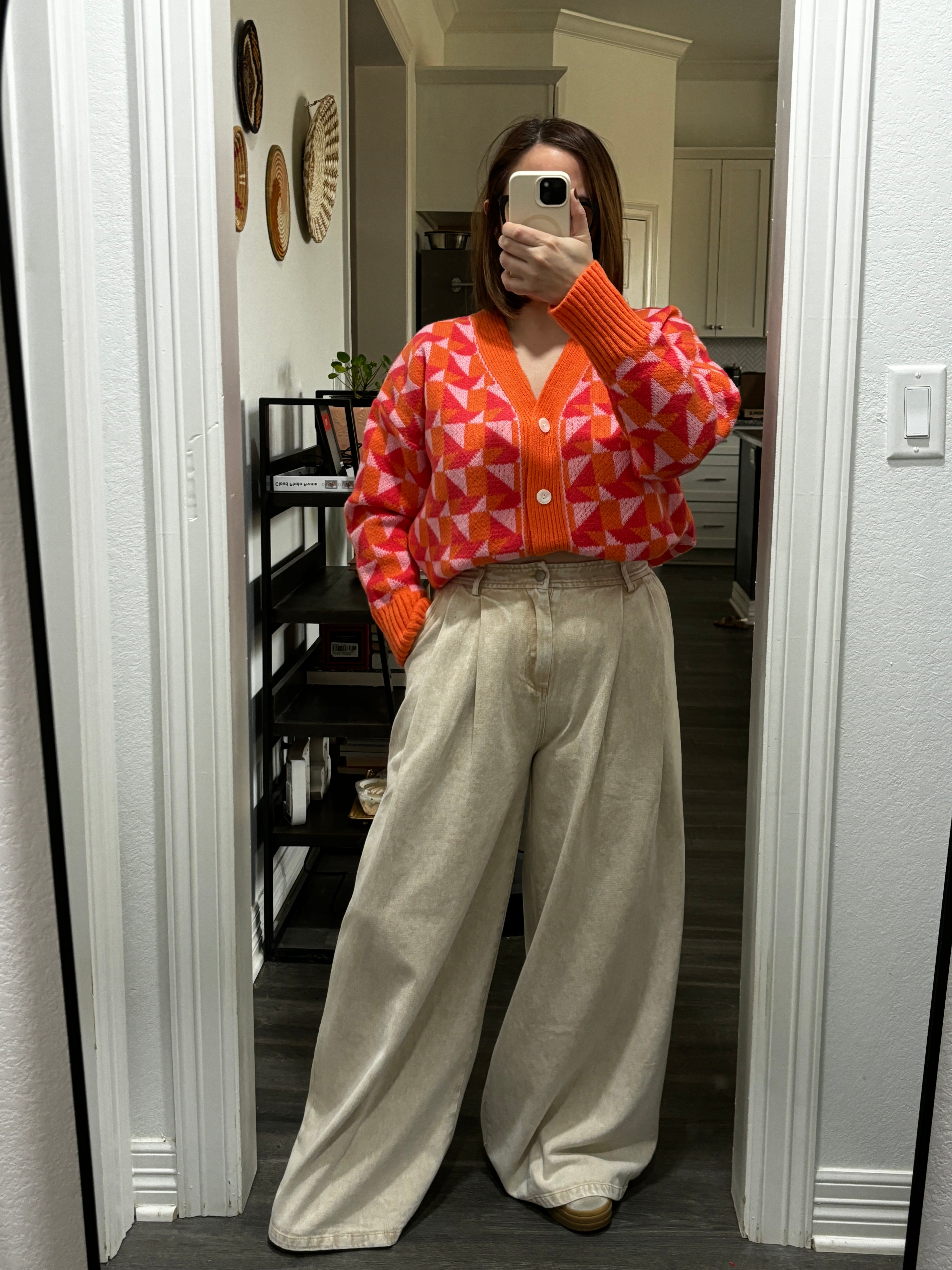 Multicolor Geometric Sweater