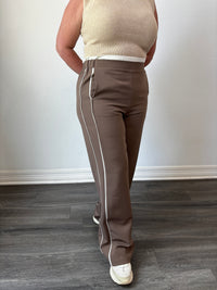Amy Side Stripe Slacks Coco