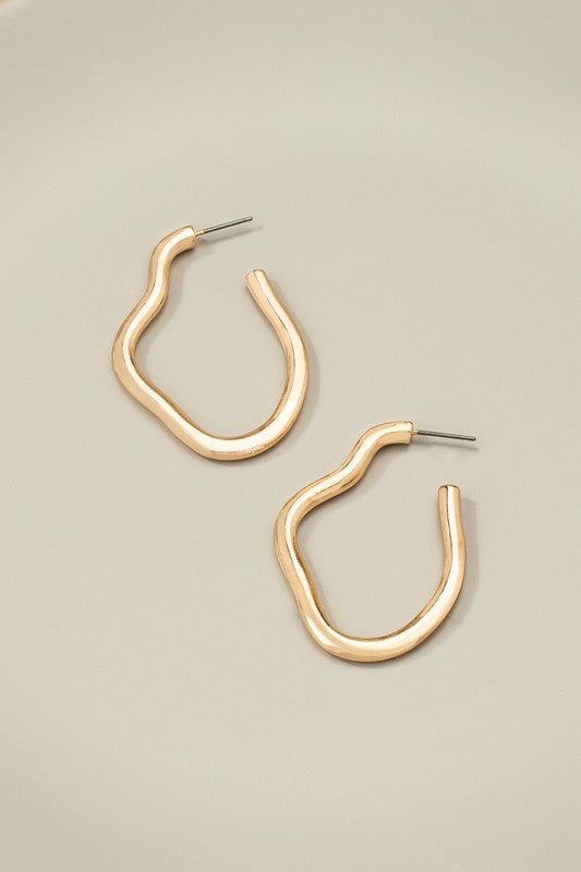 Irregular Hoop Earrings