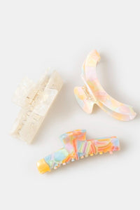 Aria Hair Claw – Rainbow Mix