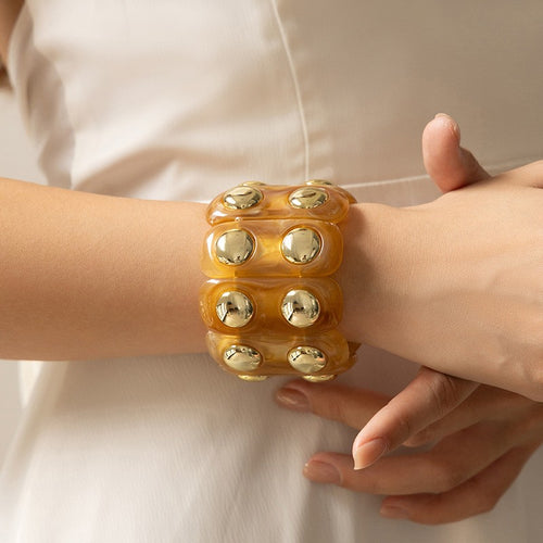 Tina Color-Block Bracelet - Topaz