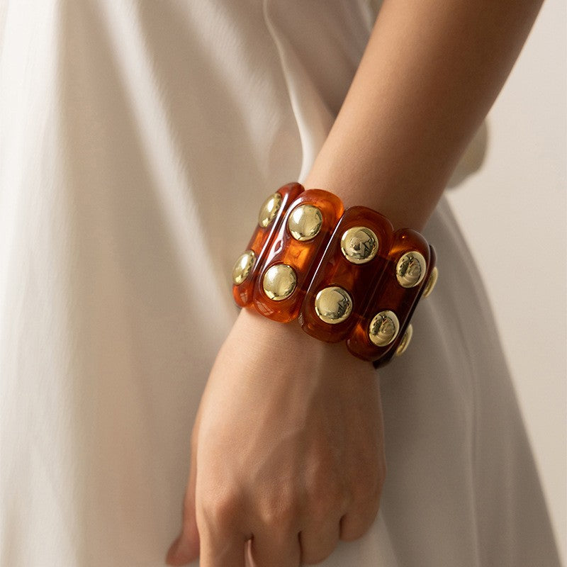 Tina Color-Block Bracelet - Tortoise