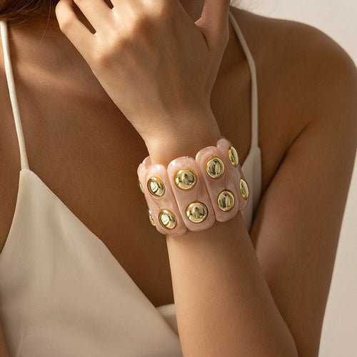 Tina Color-Block Bracelet - Pink
