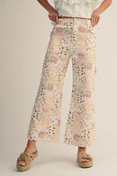 Eliana Pastel Patchwork Wide Leg Pants