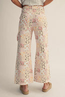 Eliana Pastel Patchwork Wide Leg Pants