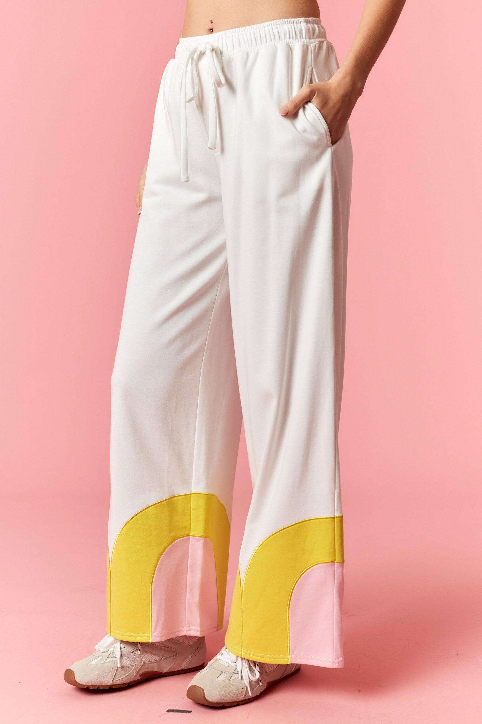 Ava Color Block Track Pants