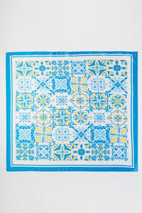 Azul Mosaic Bandana Square Scarf
