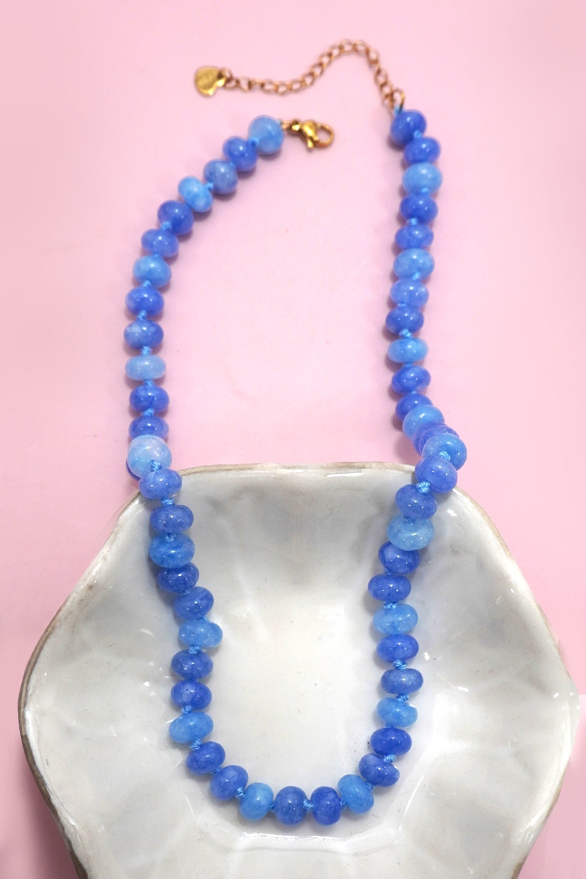Kiara Natural Stone Necklace - Blue