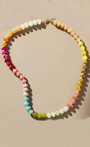 Kiara Natural Stone Necklace - Pastel