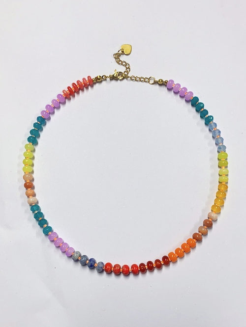 Kiara Natural Stone Necklace - Bright