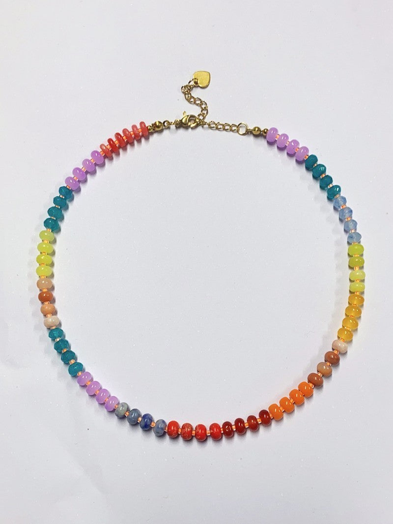 Kiara Natural Stone Necklace - Bright