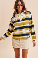 Ruthie Stripe Rugby Polo