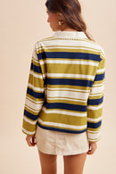 Ruthie Stripe Rugby Polo