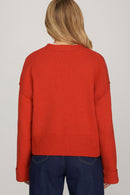 Andrea Gold Button Cardigan Cream