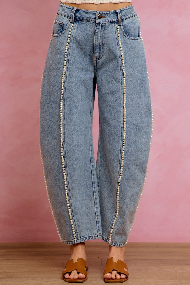 Gemma Pearl Boyfriend Denim