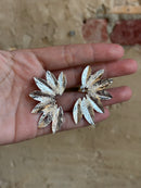 Carla Stud Earrings Silver-Plated