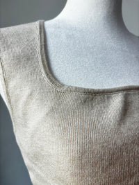 Square Neck Oatmeal Tank