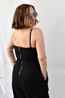 Black Jumpsuit Soft Washed