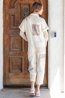 Priscilla Patchwork Denim Jumpsuit