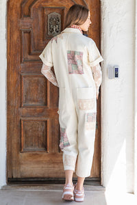 Priscilla Patchwork Denim Jumpsuit