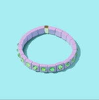 Tere Enamel Stretch Bracelet Lilac