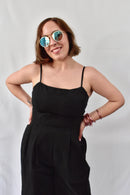 Black Jumpsuit Soft Washed