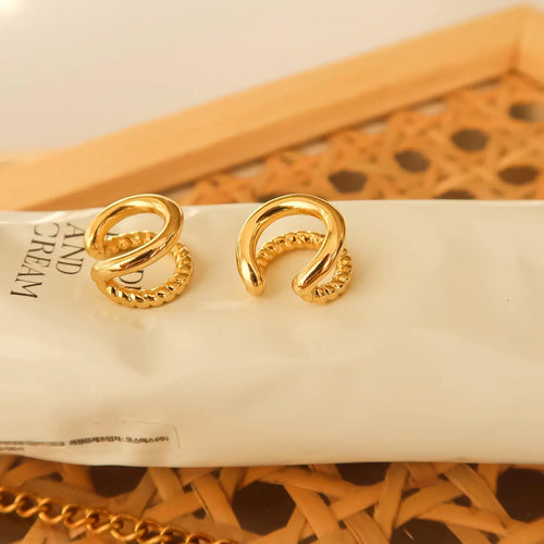 Lola Braided Ear Cuff - Gold