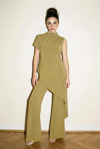 Marlowe Wide Leg Pants - Avocado