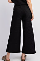 Straight Leg Textured Pants