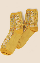 Daisy Flower Socks - Yellow