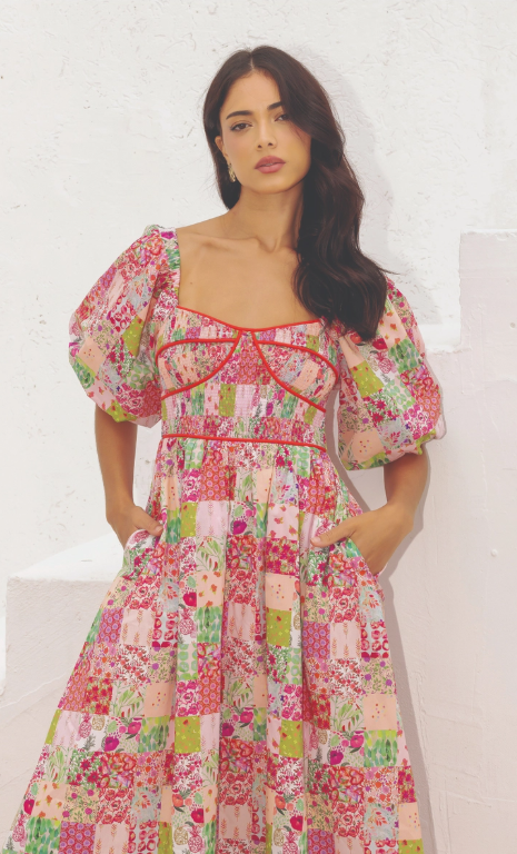 Amara Floral Midi Dress