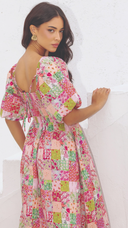 Amara Floral Midi Dress