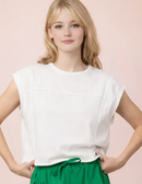 Nova Washed Basic Tank - White