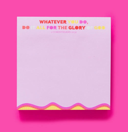 Joy Scripture Sticky Notes – 1 Corinthians 10:31