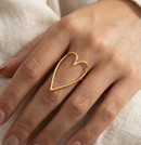 Love Language Cut-Out Ring - Gold