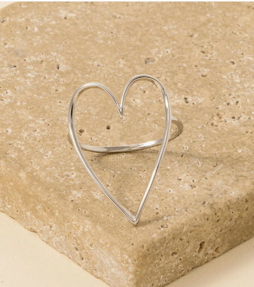 Love Language Cut-Out Ring - Gold