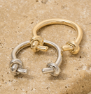 Ella Knotted Open Band Ring – Silver