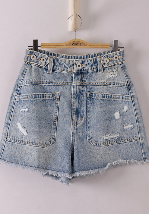 Ada Denim Shorts - Indigo