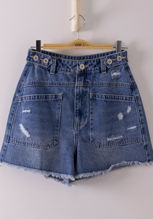 Ada Denim Shorts - Indigo