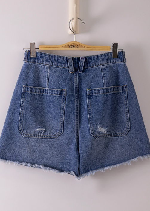 Ada Denim Shorts - Indigo