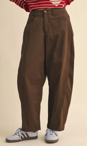 Audrey Workwear Barrel Pants - Espresso