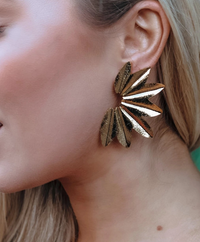 Carla Stud Earrings Gold-Plated