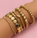 Billie Stretch Bracelet Stack - Gold