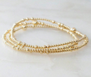 Elaine Beaded Stretch Bracelet Set - Gold