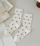 Sweetheart Crew Socks - White