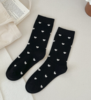 Sweetheart Crew Socks - Black