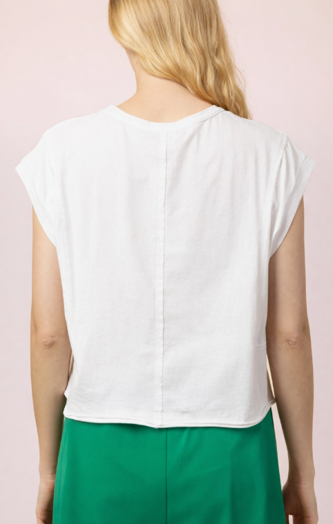 Nova Washed Basic Tank - White