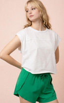 Nova Washed Basic Tank - White