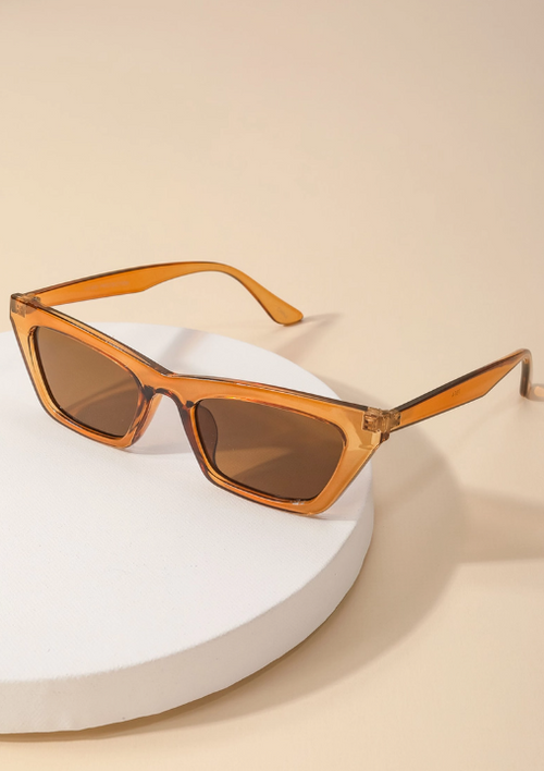 Kay Cat Eye Sunglasses - Light Brown