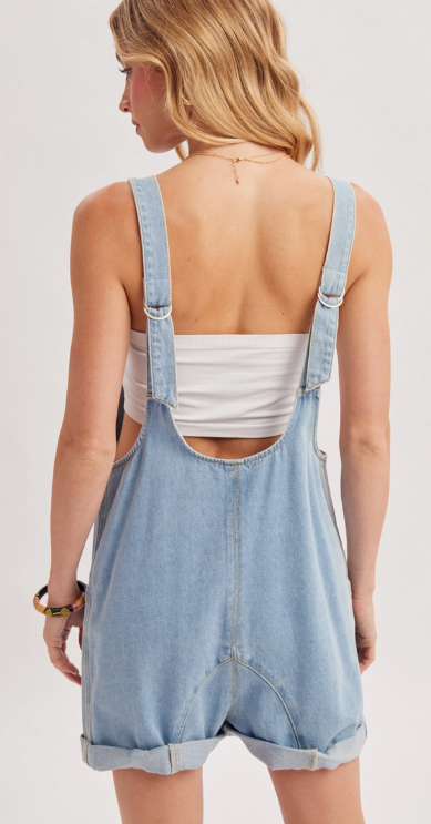 Harper Light Denim Romper